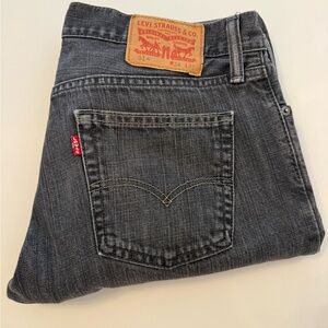 Levi's Men's Dark Gray Slim Straight Jeans